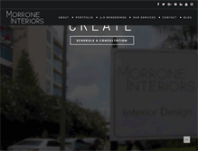Tablet Screenshot of morroneinteriors.com